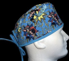 Marvel Thor Cartoon Scrub Hat Chemo Cap
