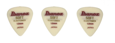 Ibanez Elastomer BEL14ST10 - 1,0 mm - soft - Plektren Picks (3 Stück)