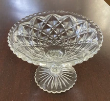 EAPG IMPERIAL Diamond Block Clear Little Jewel Open Jam/Jelly 5 1/8" x 3 7/8"