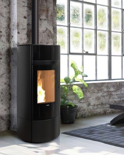 Stufa a pellet KLOVER SUPER 70 8 kW - invia mail per sconto - Foto 2 di 6