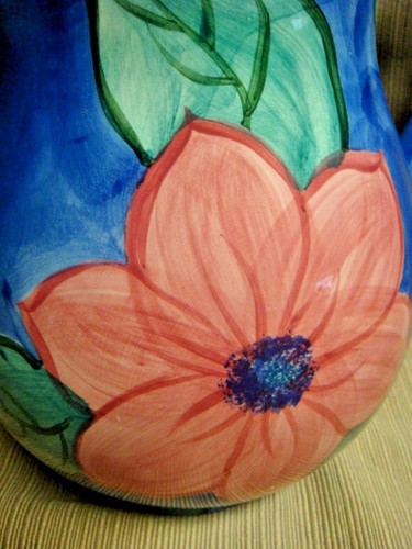 PRETTY & COLORFUL PITCHER Hand Painted Flowers - Bild 7 von 9