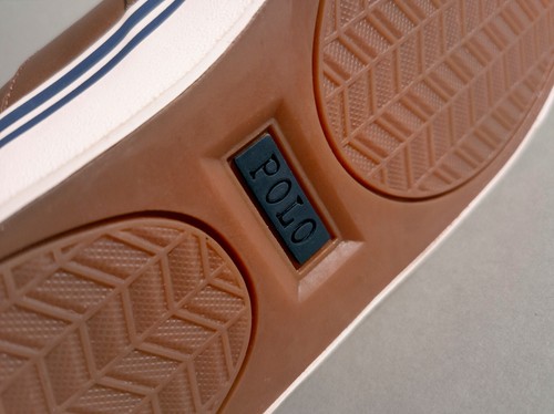 NP~150€ Polo Ralph Lauren Leder Sneaker, 44, elegante Freizeitschuhe braun - Bild 13 von 14