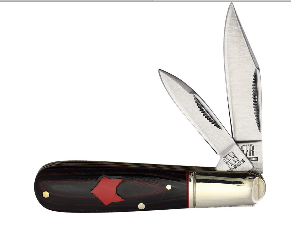 ROUGH RIDER RED FOX BARLOW KNIFE RYDER KNIFE 42294 XX | eBay