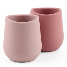 Silicone Baby Cups for 6-12 Months Infants Silicone Tiny Cups Open Training C...