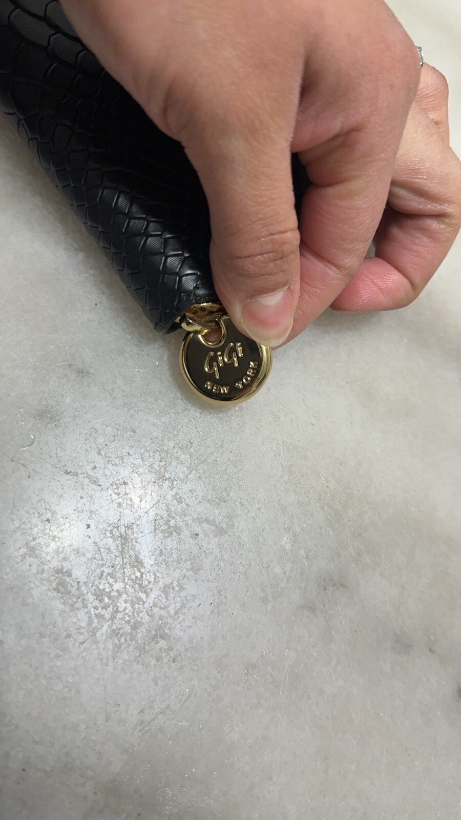 GIGI NY PYTHON LEATHER LARGE ZIP AROUND WALLET - image 6