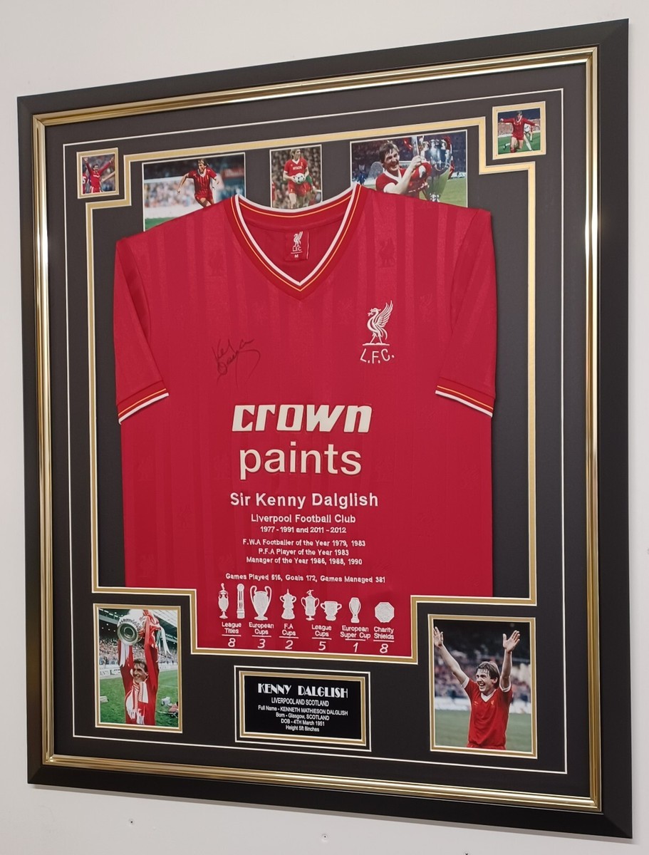 Kenny Dalglish of Liverpool Signed Shirt Autographed Honour Jersey