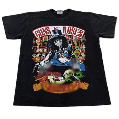 Vintage Guns N Roses Size XL 90s Single Stitch Band Rock Black T 