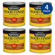 Minwax Wood Finish Colonial Maple 223 Semi-Transparent 1qt 4 Pack New