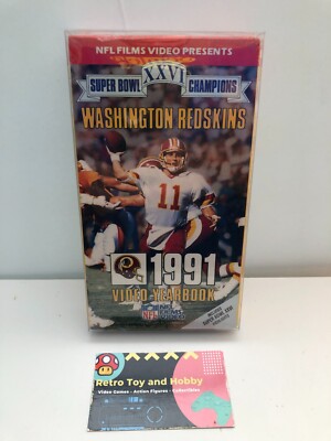 Washington REDSKINS 1991 NFL Football Super Bowl SEALED VHS Tape ...