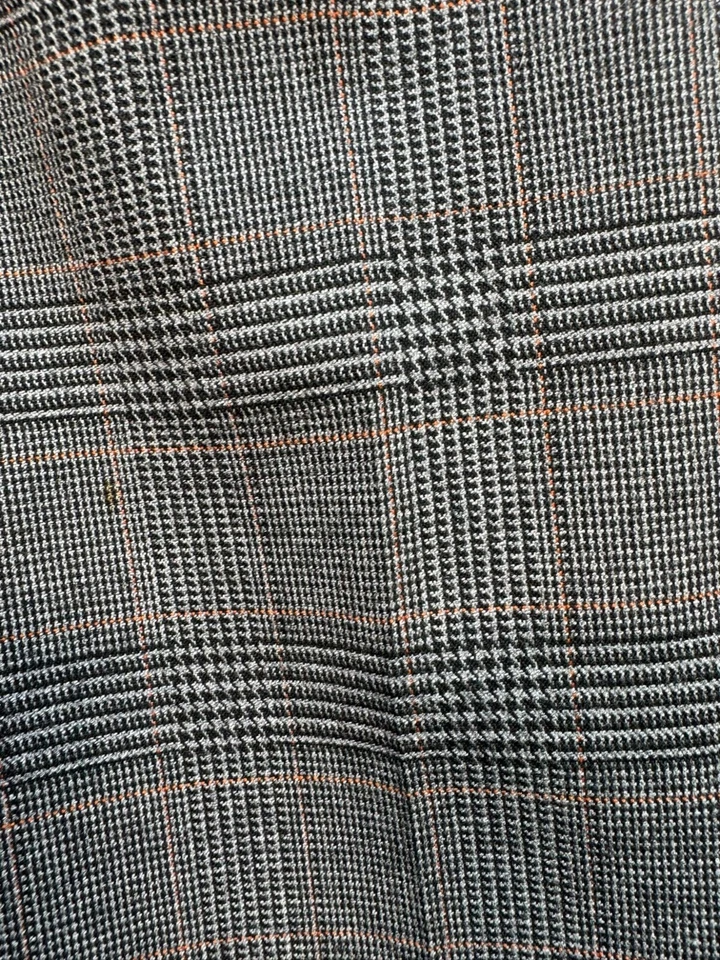 Larry Levine For Dressbarn Womens Glen Plaid Trousers Size 8 Gray Black - Imagem 3 de 4