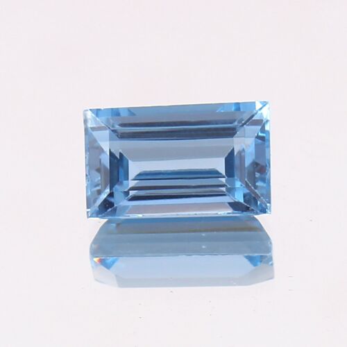 4.20 Ct Natural Sky blue Aquamarine Emerald Loose Excellent Quality Cut Gemstone - Picture 1 of 4