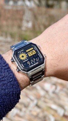 Spring Gold – Modified Watch Based on Casio AE-1200 – Yellow