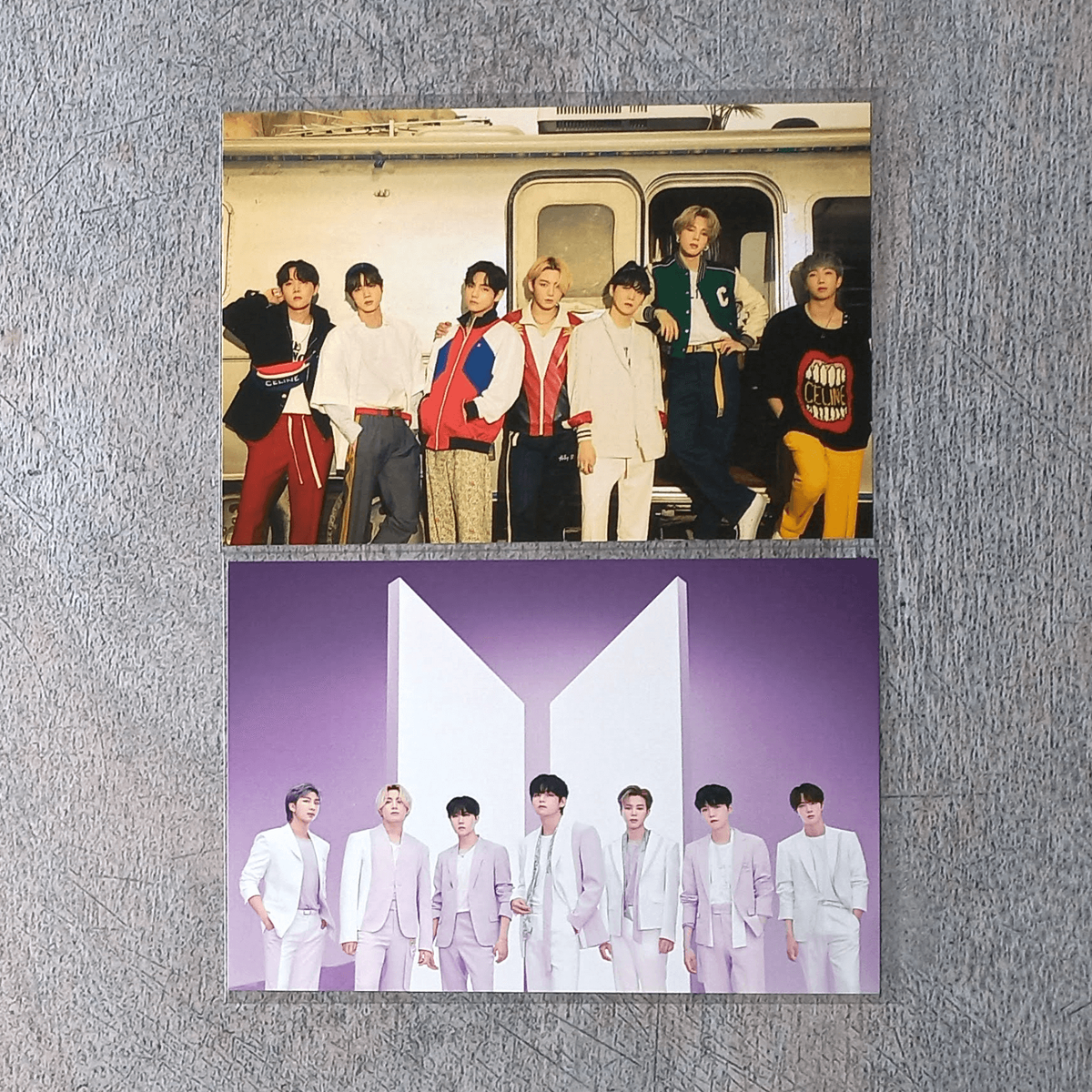 BTSセット② BTS THE BEST Official Postcard Set Purple & Orange Ver. - Group