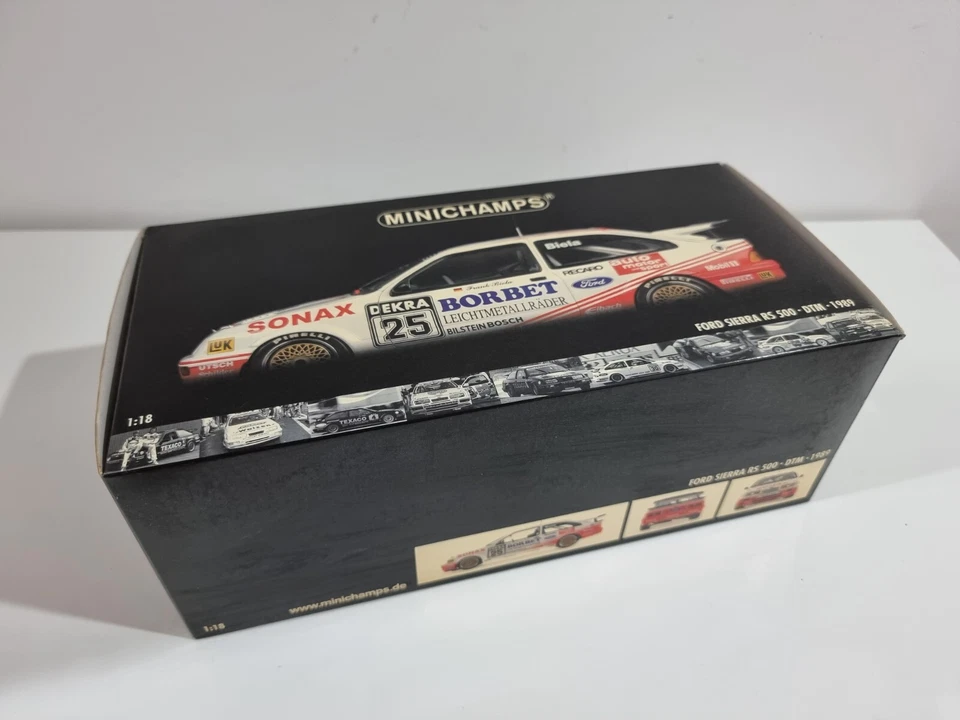 MINICHAMPS 100898925 Ford Sierra RS 500 - DTM 1989 F.Biela 1/18 #NEW - Image 2 of 4