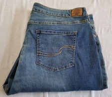 NWT Levi Strauss Signature Curvy Straight Stretch Blue Jeans Size 22M Mid Rise
