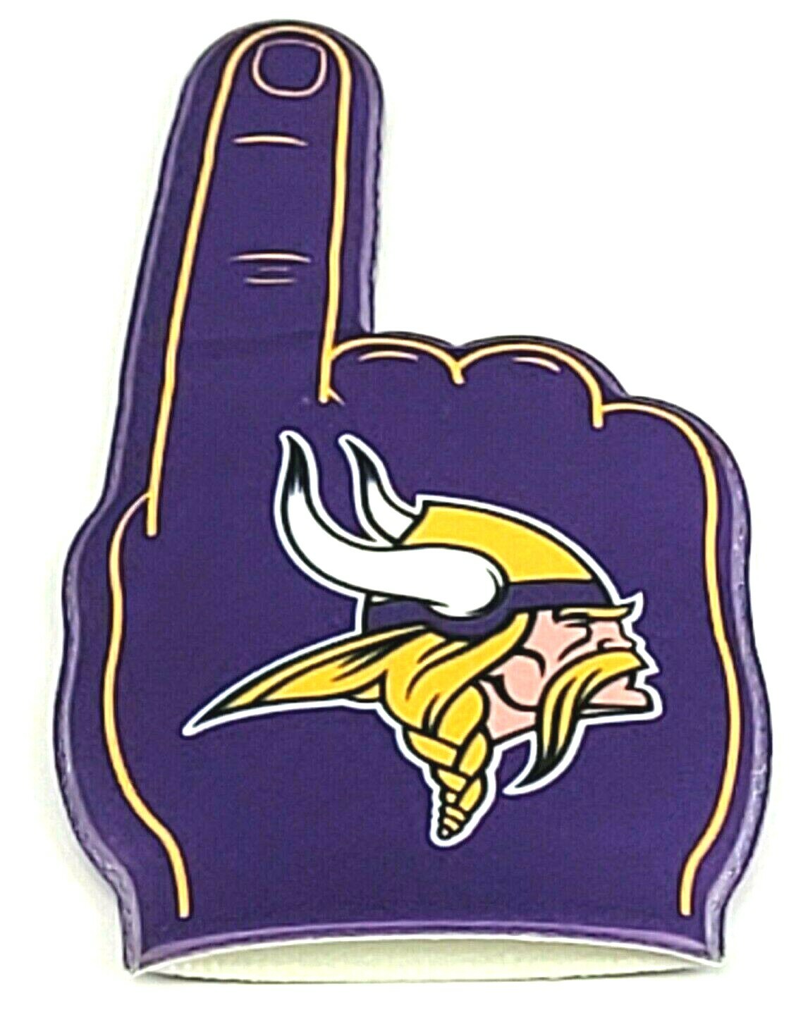 NFL Football Minnesota Vikings We're 1 Finger Puppet Foam Lined Vinyl 2 Sided eBay