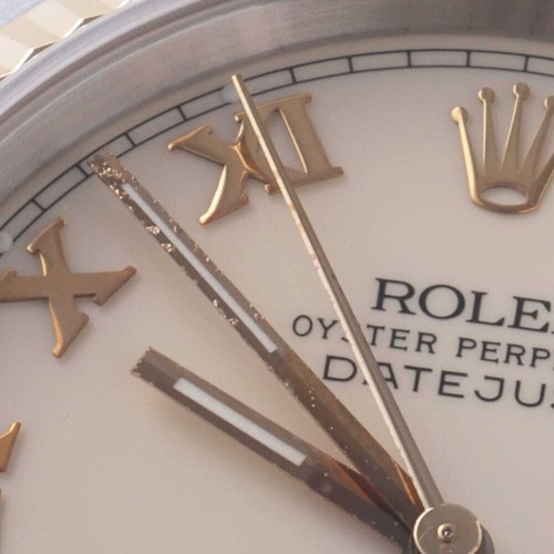 ROLEX Datejust 16233 creme Rom Überseeverkauf nur L Nummer gebraucht Herren - Bild 11 von 12