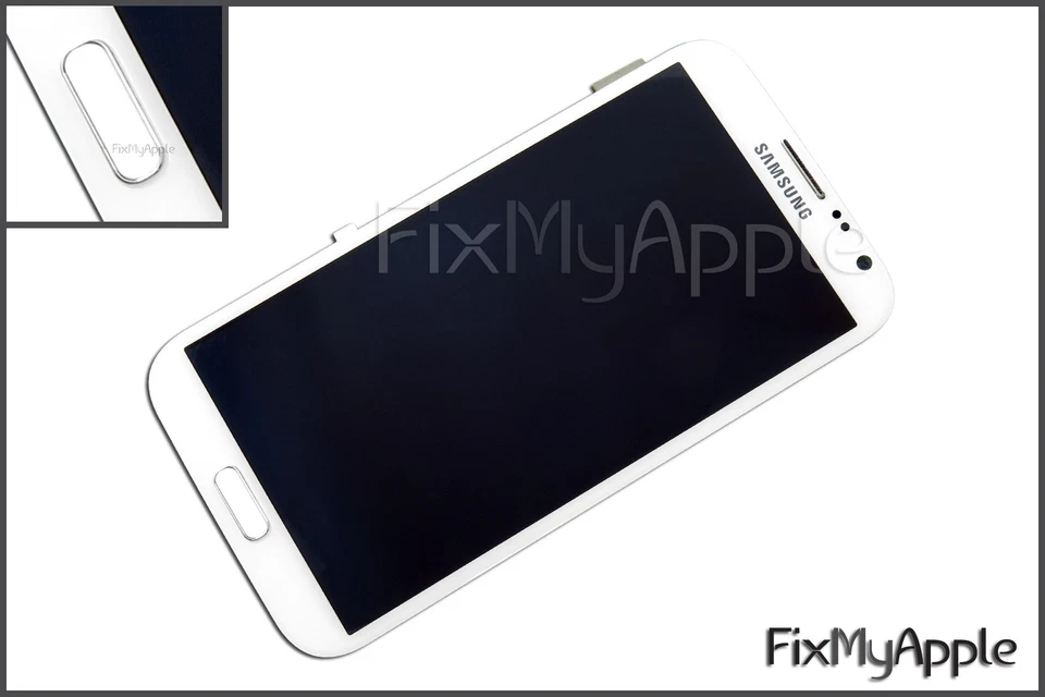 Samsung Galaxy Note II 2 N7105 White LCD Touch Screen Digitizer Frame Assembly - image 2 of 4