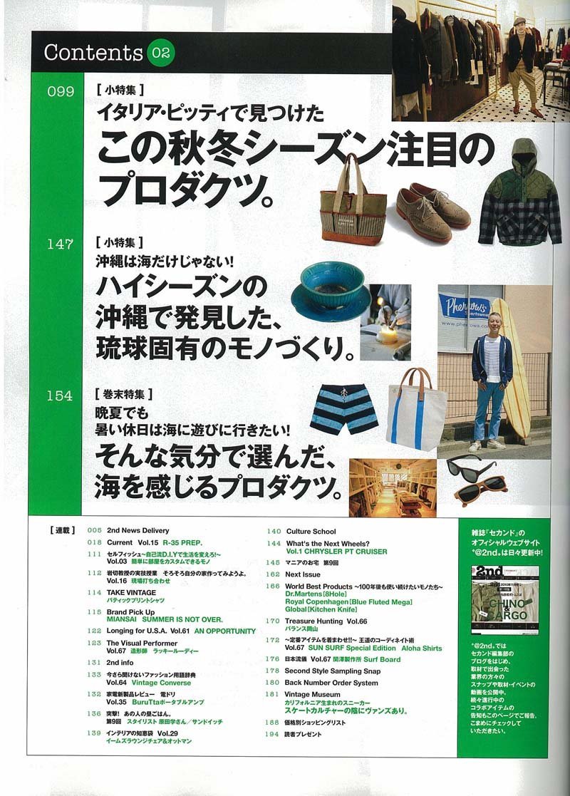 2nd October 2012 Japanese Men's Fashion Culture magazine