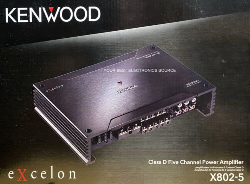 NEW KENWOOD X802-5, X Series, 5-Channel Car Audio Amplifier