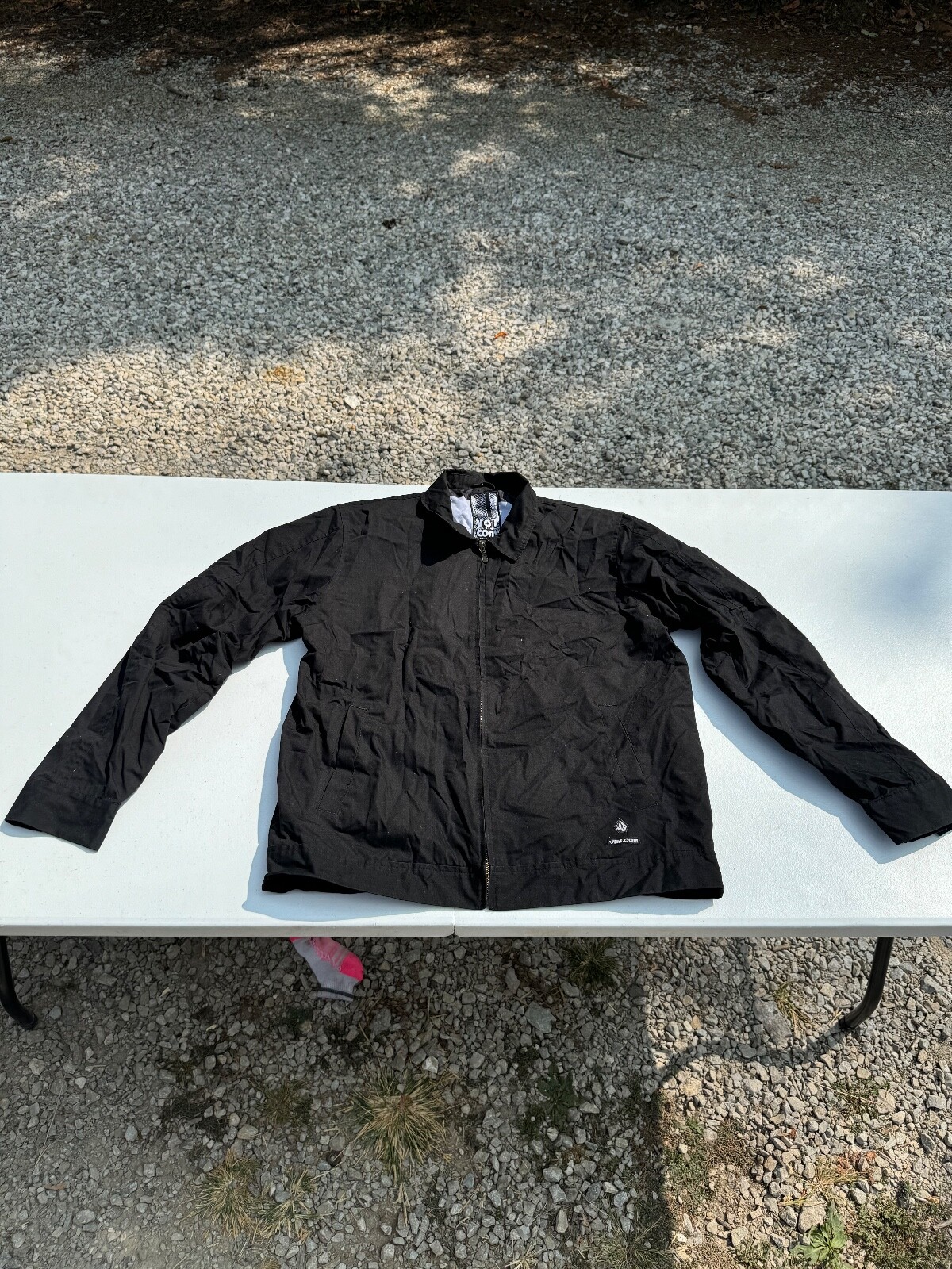 volcom stone mens black jacket large