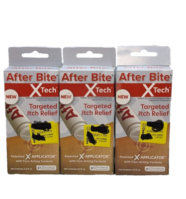 3x After Bite X Tech Targeted Itch Relief Liquid Applicator, Fast Acting