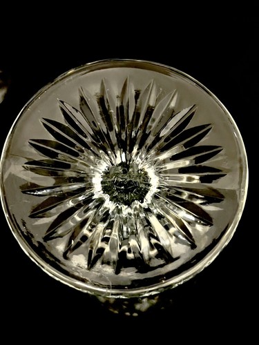 Juego de 4 copas de vino/agua vintage Libbey HobStar resistentes de 7,25" h vástago acanalado 2001 - Imagen 10 de 13