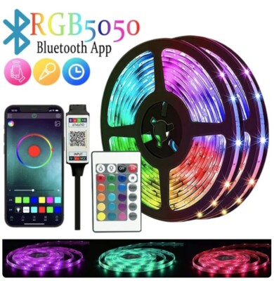 LED-Streifen RGBIC 5050 Bluetooth-App-Steuerung Jagd effekt Lichter Music