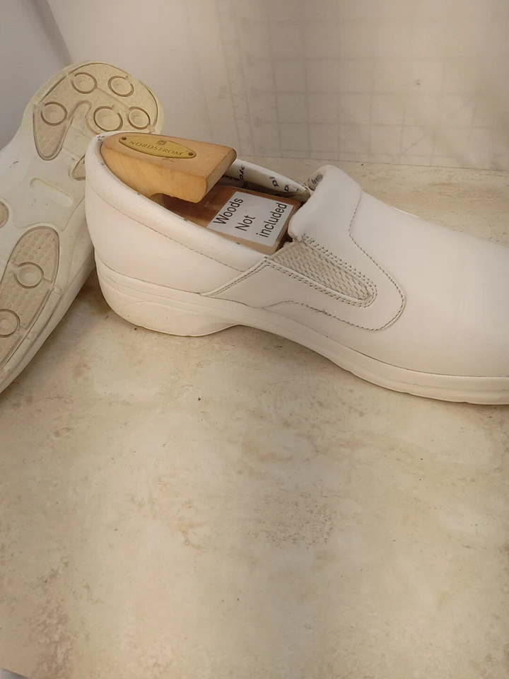 ZUECOS DICKIES DUTY CUERO PREMIUM BLANCO 10.5W ENFERMERA CAMPO MÉDICO ANTIDESLIZANTE Foto 4 de 4