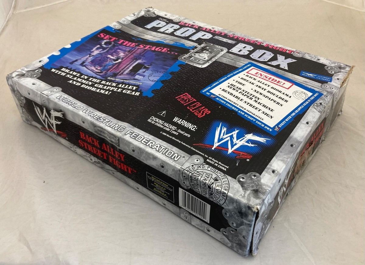 Prop Box - WWF Back Alley Street Fight Play Set - Jakks Pacific