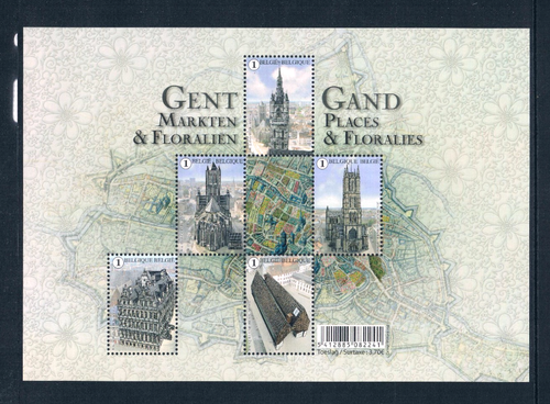 1/3 off $18.50 Scott Value - 2016 BELGIUM Gent s/s Architecture CV MNH NH UMM - Picture 3 of 4