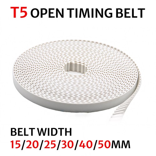 T5 Open Timing Belt Width 15mm/20mm/25mm/30mm/40mm/50mm Drive Belt