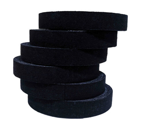 Paquete de 6 rollos de cinta negra para dedos Fuji Sports Jiu-Jitsu BJJ IBJF - Imagen 1 de 3