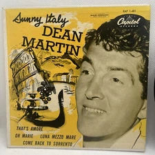 Dean Martin - Sunny Italy EP 7" VG+ Capitol EAP 1-481 1953