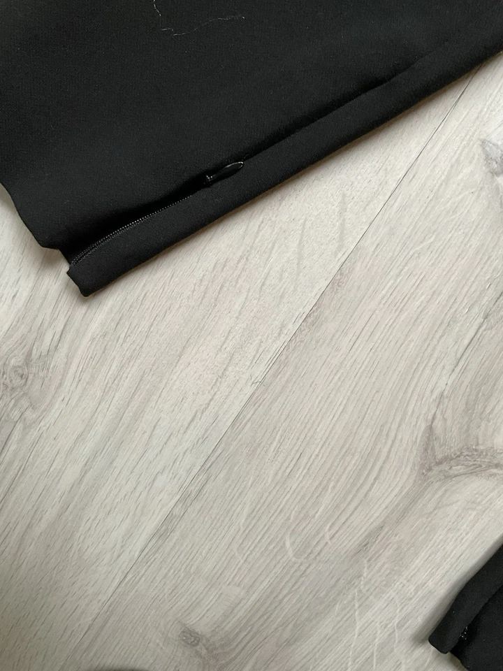 Pantalones Robert Rodriguez para mujer 6 negros con cremallera al tobillo ajustados elásticos Foto 2 de 4