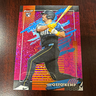 2026 Topps Finest Otto Kemp Phillies RC Pink Mini Diamond Refractor #192 /250