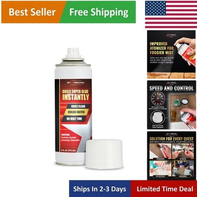 Effortless 6oz CA Glue Accelerator - Quick Drying for Professional Smoothness