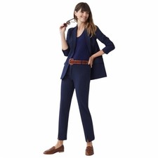 J. McLaughlin Deanne Pants in Winter Navy Size 12 Bainbridge Cloth High Rise