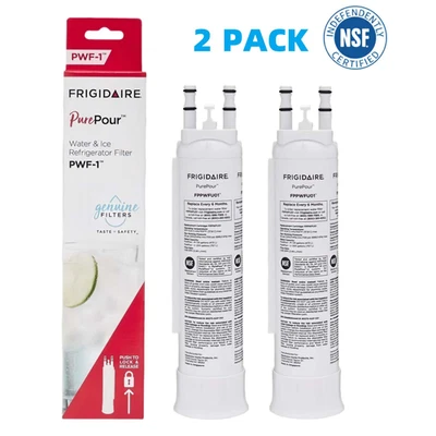 2 pack Frigidaire FPPWFU01 PWF-1 Refrige PurePour Water &Ice Refrigerater Filter