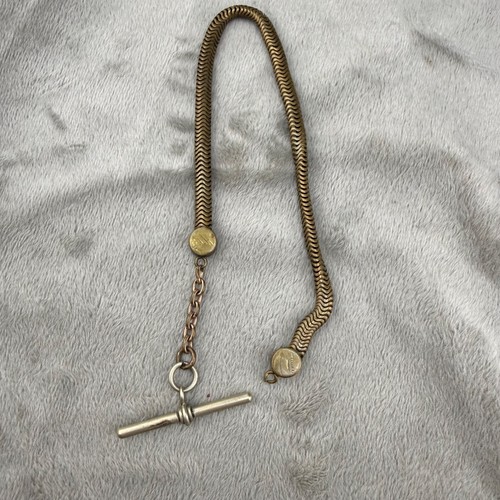 Vintage Pocket Watch Fob Flat Chain