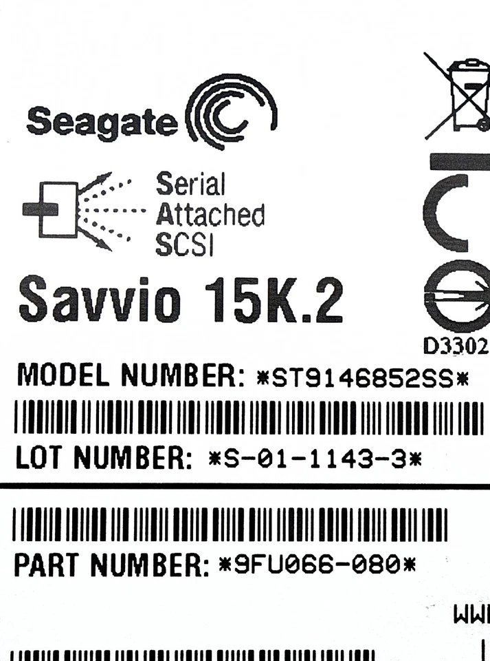 Dell 9FU066-080-CML 146GB 15K SAS 2.5G | SERVER | HARD DRIVE - Image 2 of 4