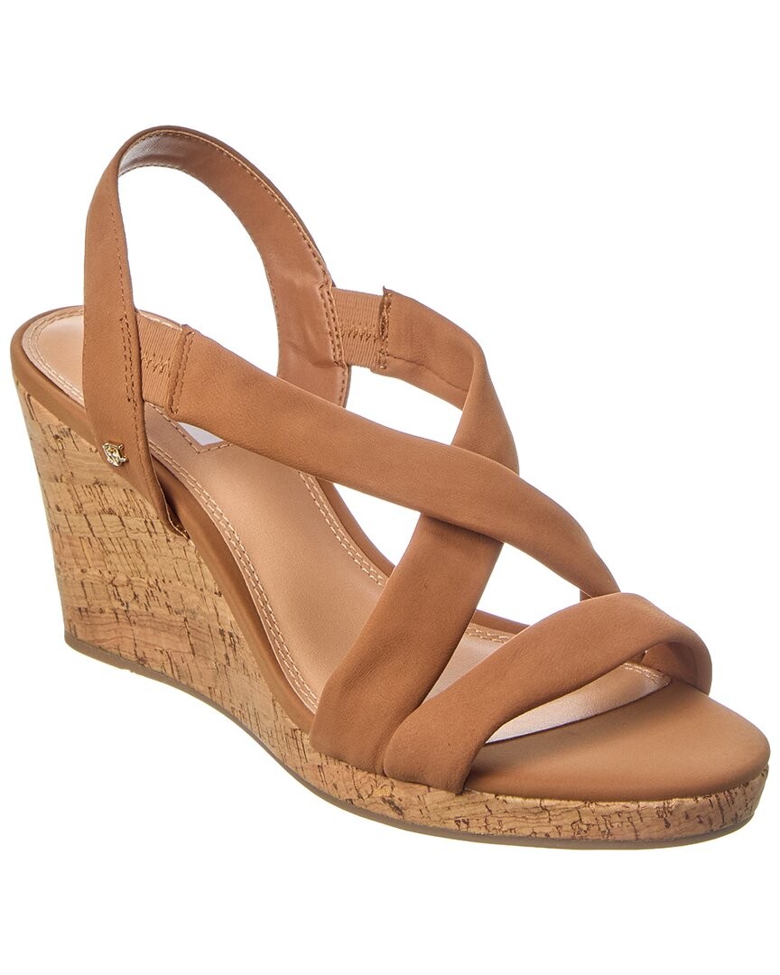 Dune London Kamies Leather Wedge Sandal Womens Beige 40 6090₽