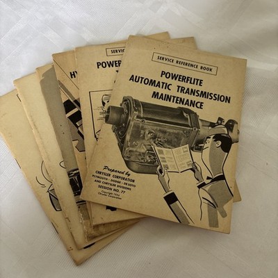 Vintage 1948, 1949 Chrysler Corporation Service Reference Books Bundle
