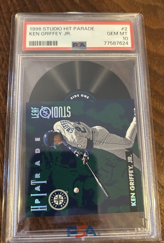 1996 STUDIO HIT PARADE #2 KEN GRIFFEY JR /5000 PSA 10 GEM MINT Pop 29 - Bild 1 von 2