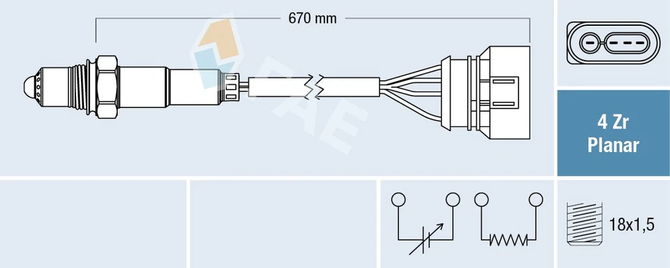 Sonde lambda 77302 FAE pour AUDI VW SKODA AUDI AUDI AUDI AUDI AUDI AUDI AUDI - Photo 1/1