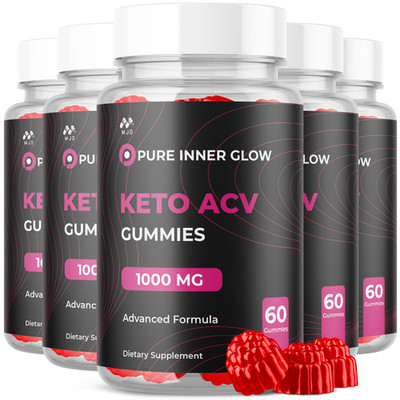 (5 Pack) Pure Inner Glow ACV Keto Gummys Advance Vitamin Supplement 300 Gummies