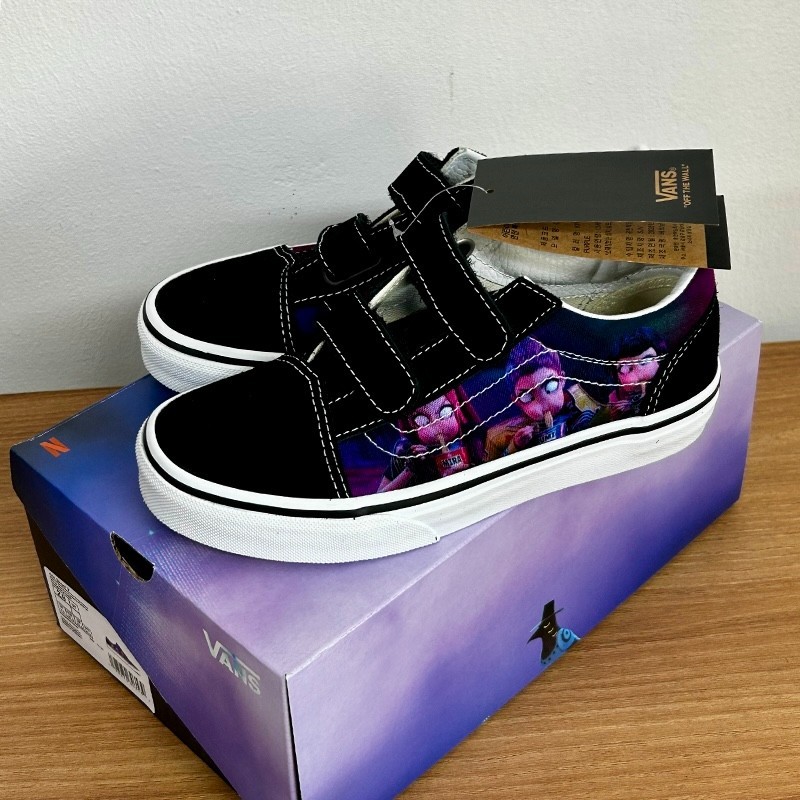 VANS Kids Old Skool VN000V21PRP KPop Demon Hunters Black Purple US