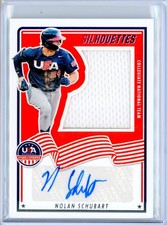 2025 Panini USA Stars & Stripes NOLAN SCHUBART Jersey AUTO Autograph RC 199/199