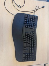 Microsoft LXM-00001 USB 2.0 Ergonomic Keyboard for Windows 10 - Black