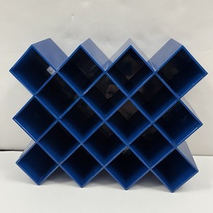 Vintage MCM COPCO Blue Honeycomb Retro Wall Spice Rack Lubge-Randel